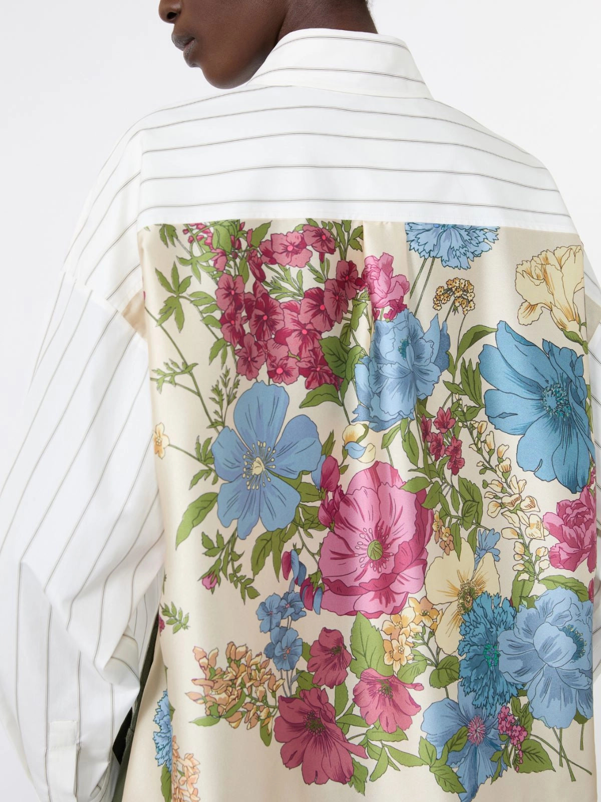 Weekend Maxmara Certosa Print Mix Shirt - Light Blue