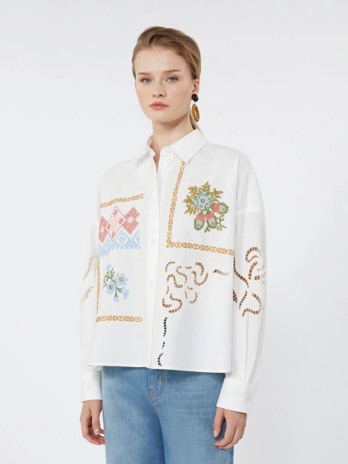 Weekend Maxmara Fonte Blouse in White