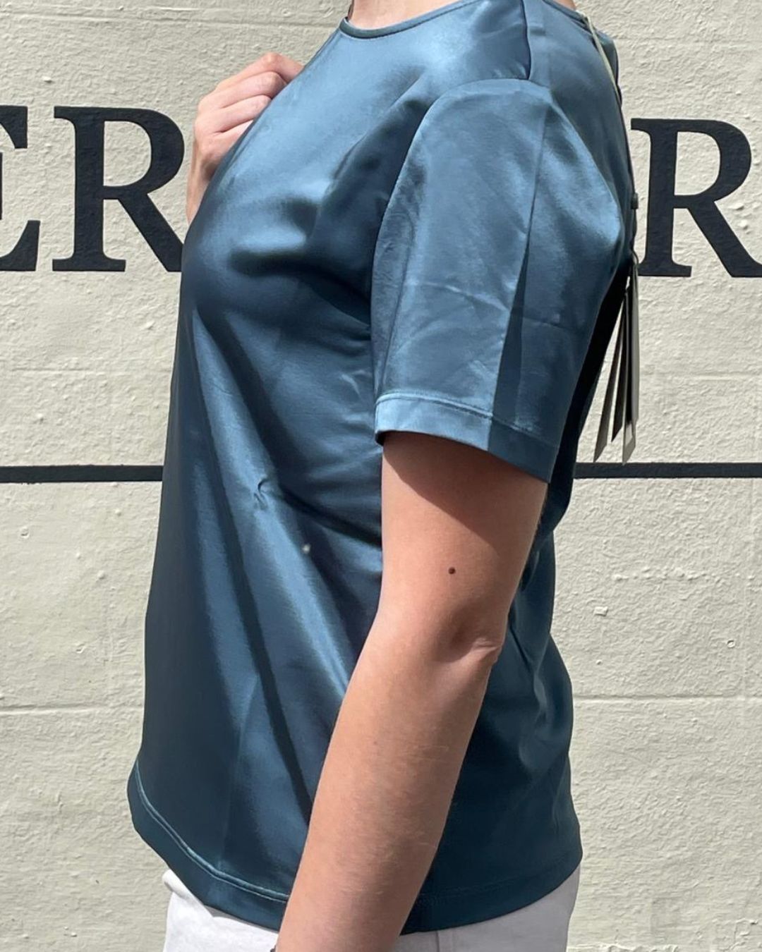 Weekend Maxmara Gilbert SS Shiny Tee - Oil