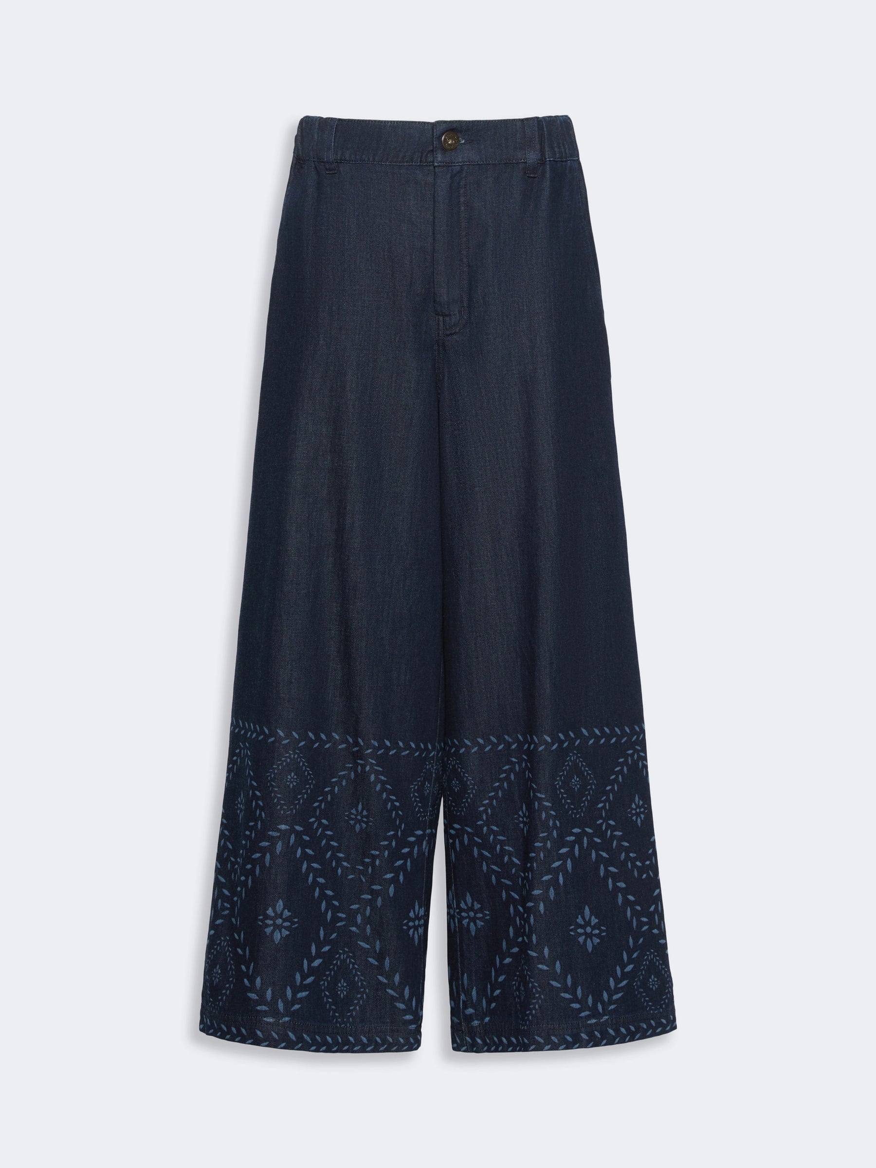 Weekend Maxmara Lampada Cotton Trousers - Navy Denim