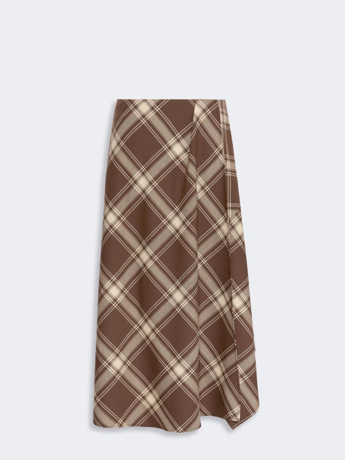 Weekend Maxmara Lanoso Skirt - Brown Tartan