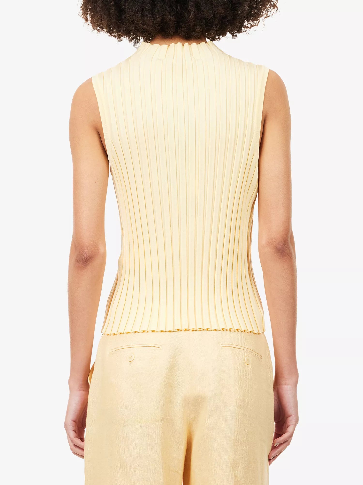 Weekend Maxmara Multic Tank in Light Yellow