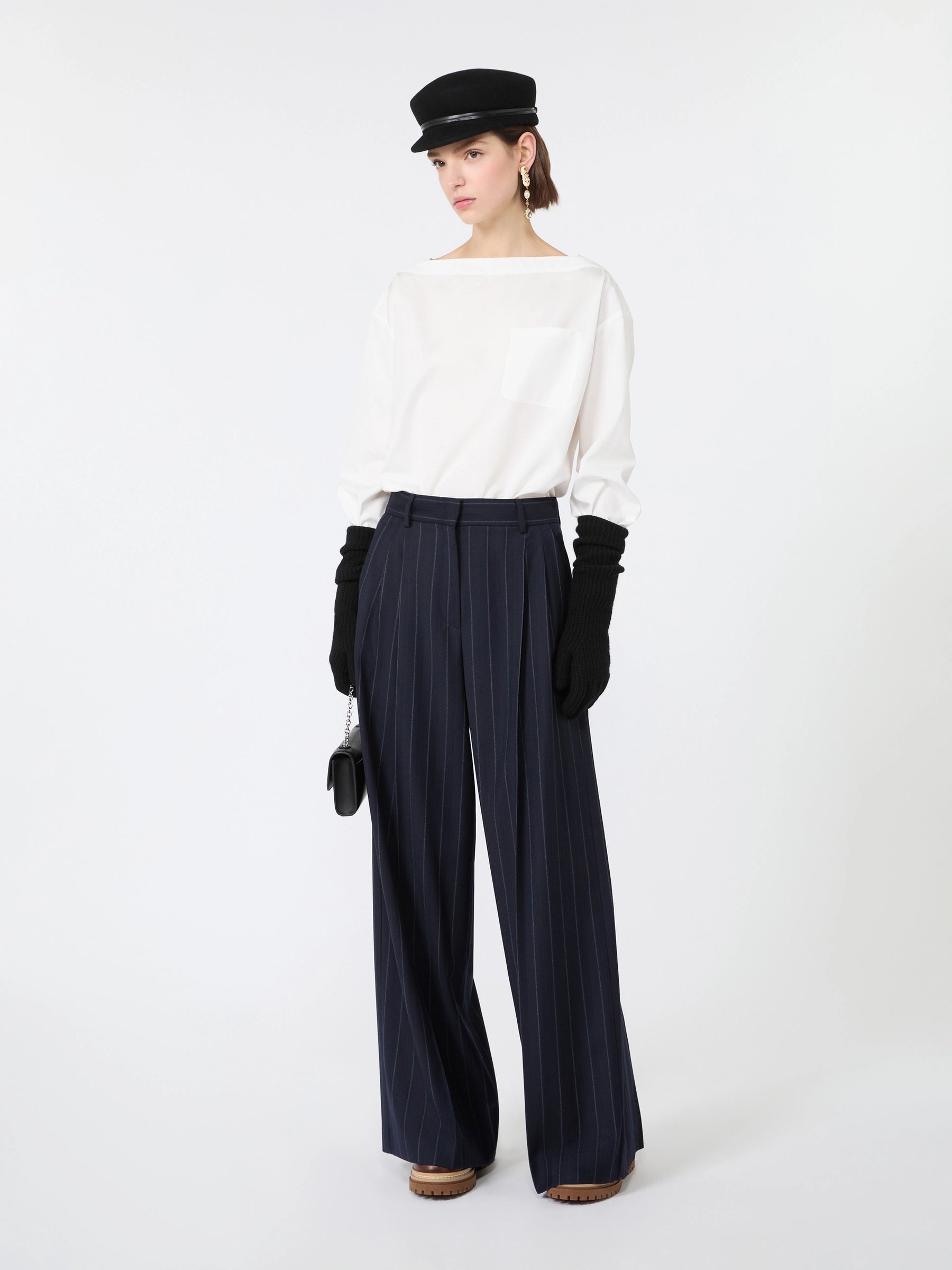 Weekend Maxmara Nebbie Trousers - Navy