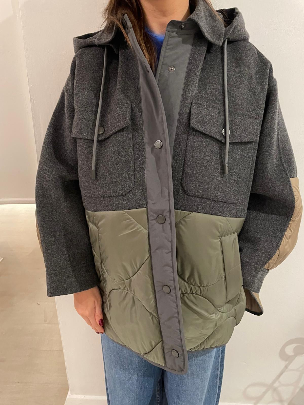 Weekend Maxmara Ossol Coat in Dark Grey