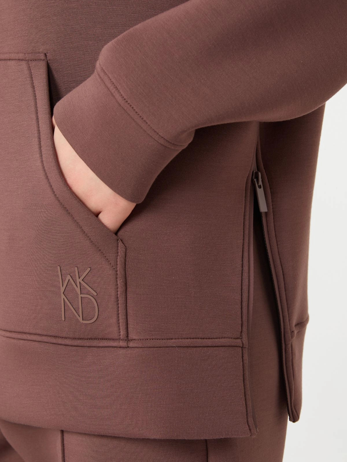 Weekend Maxmara Radura Half Zip Sweatshirt in Brown