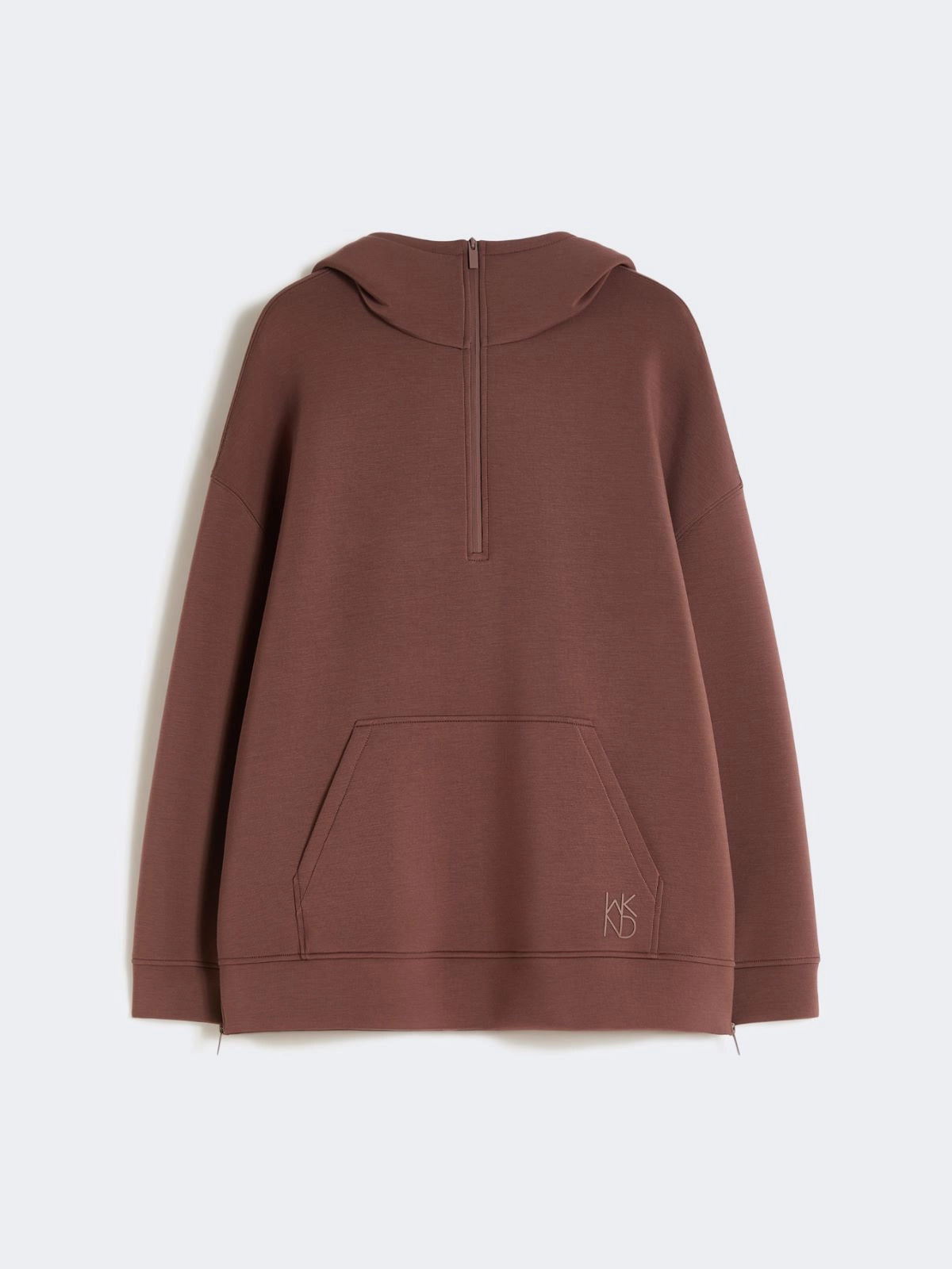 Weekend Maxmara Radura Half Zip Sweatshirt in Brown