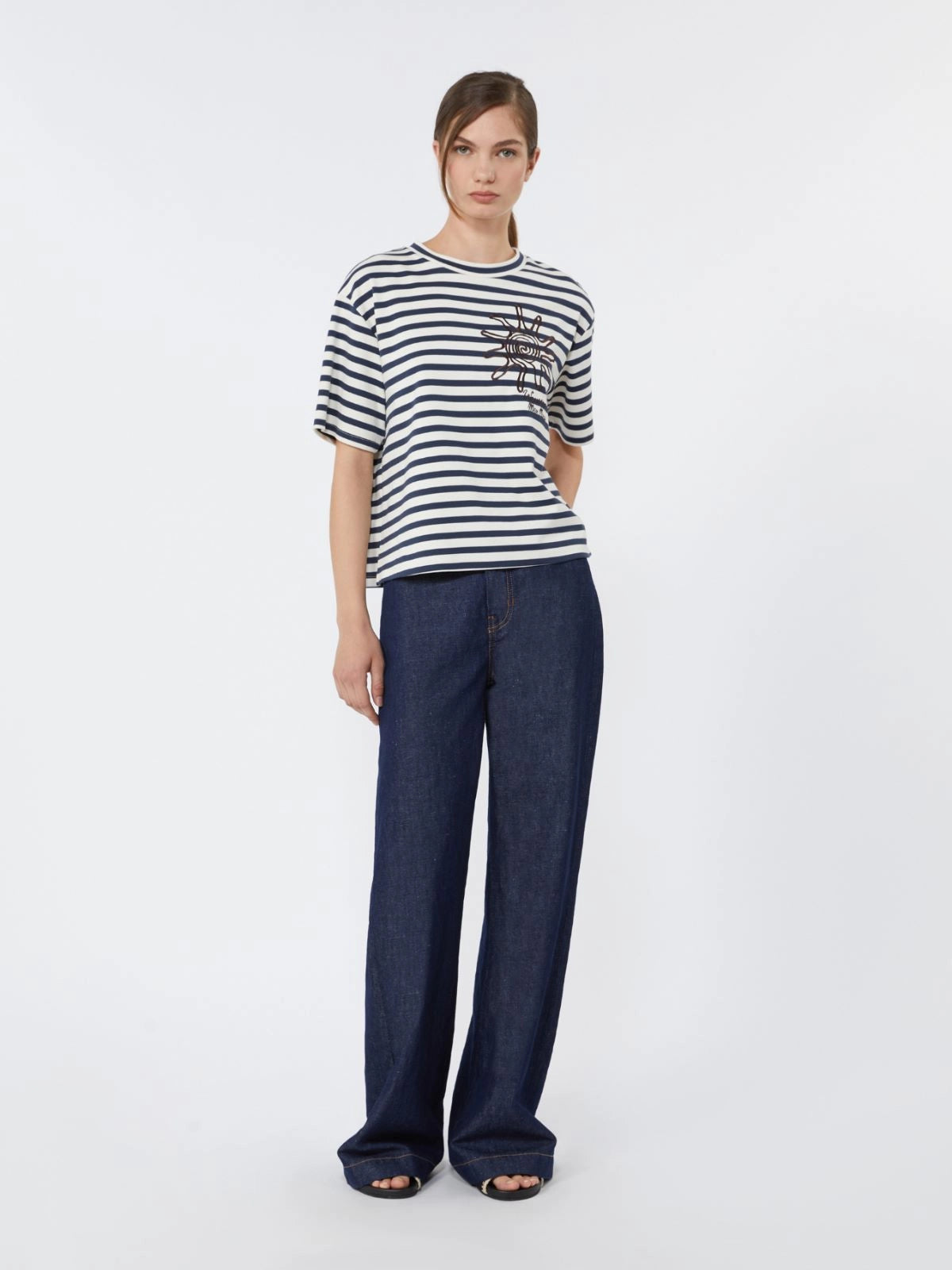 Weekend Maxmara Sabato Tee in Navy Sun
