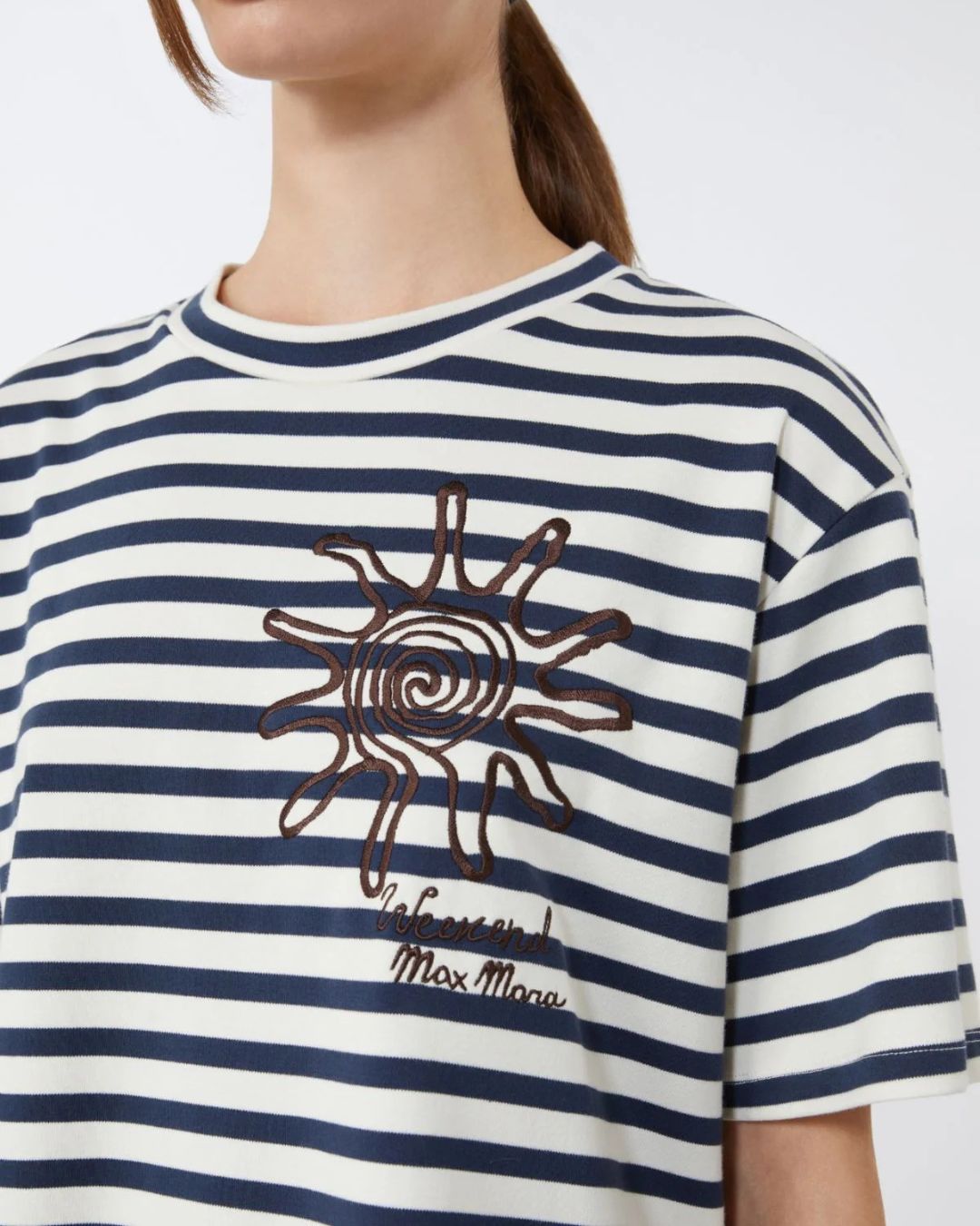 Weekend Maxmara Sabato Tee in Navy Sun