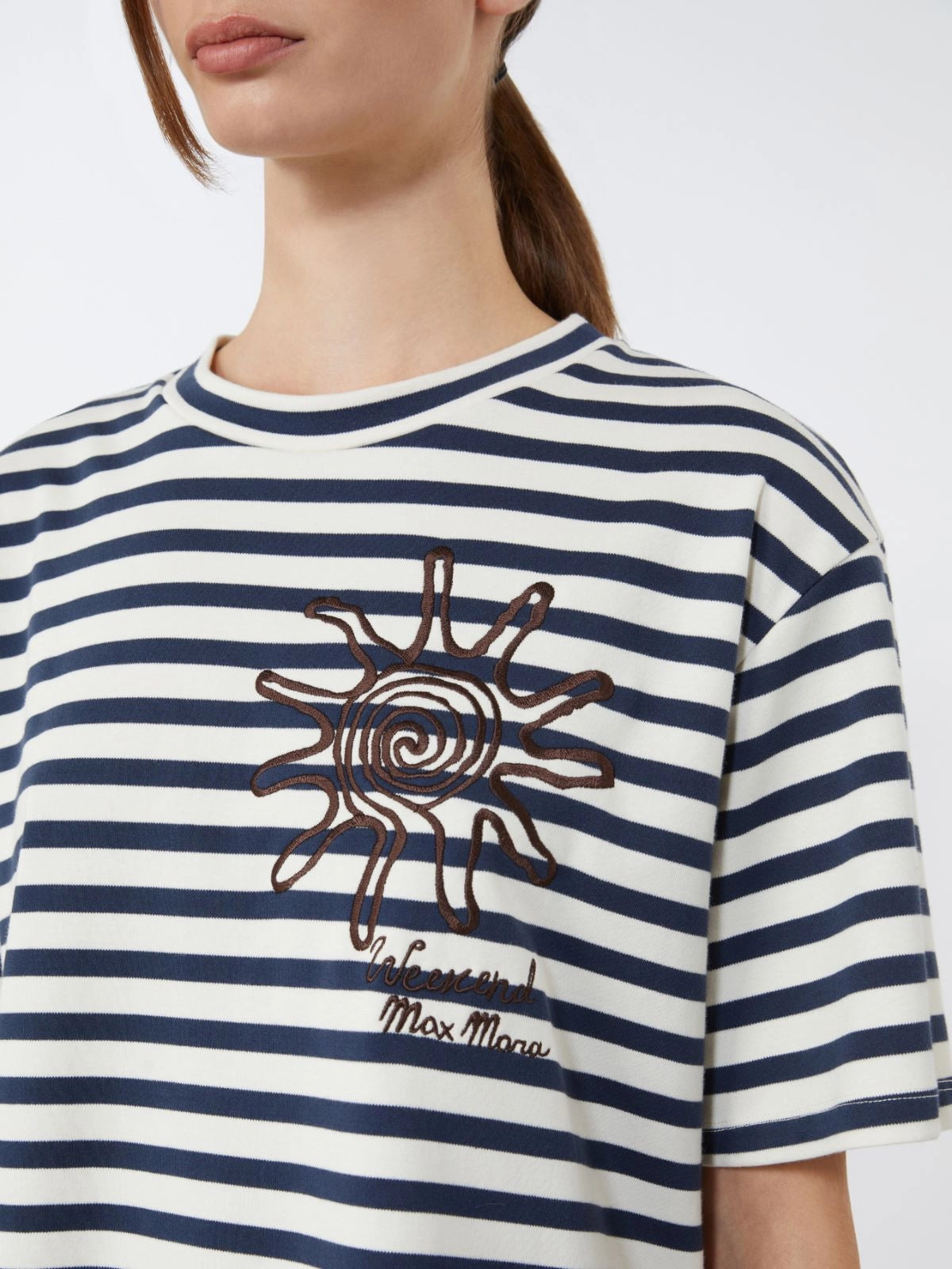 Weekend Maxmara Sabato Tee in Navy Sun