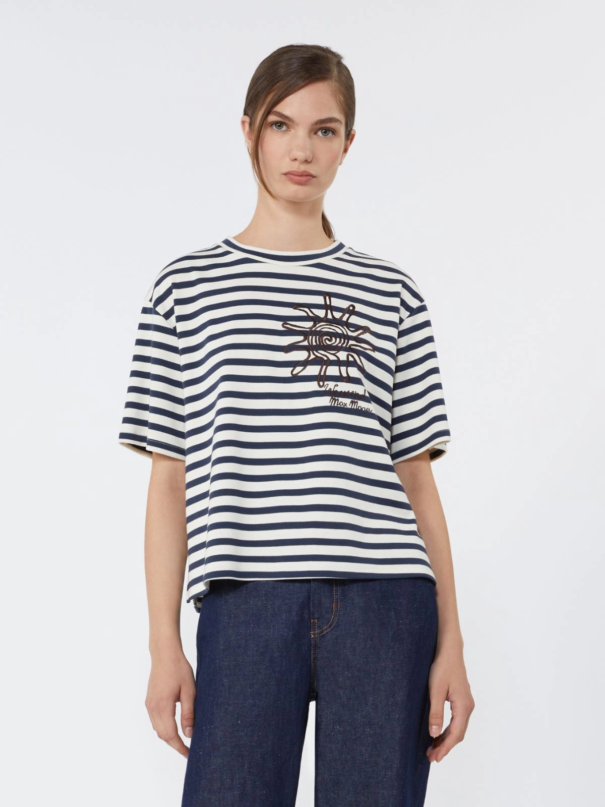 Weekend Maxmara Sabato Tee in Navy Sun