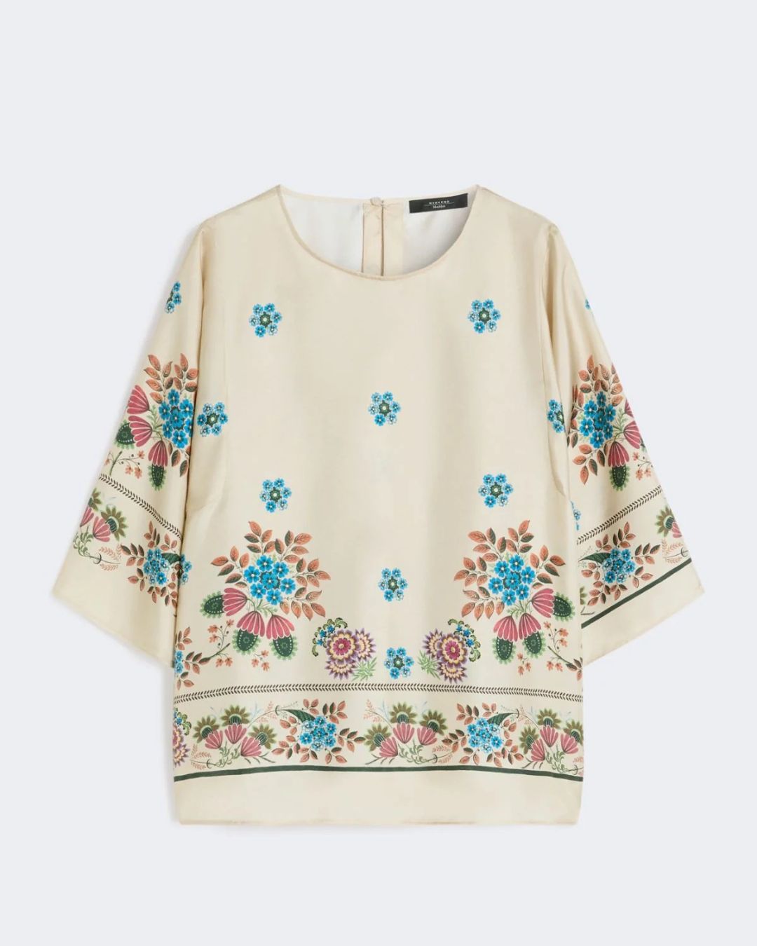 Weekend Maxmara Samba Top in Ivory Flowers