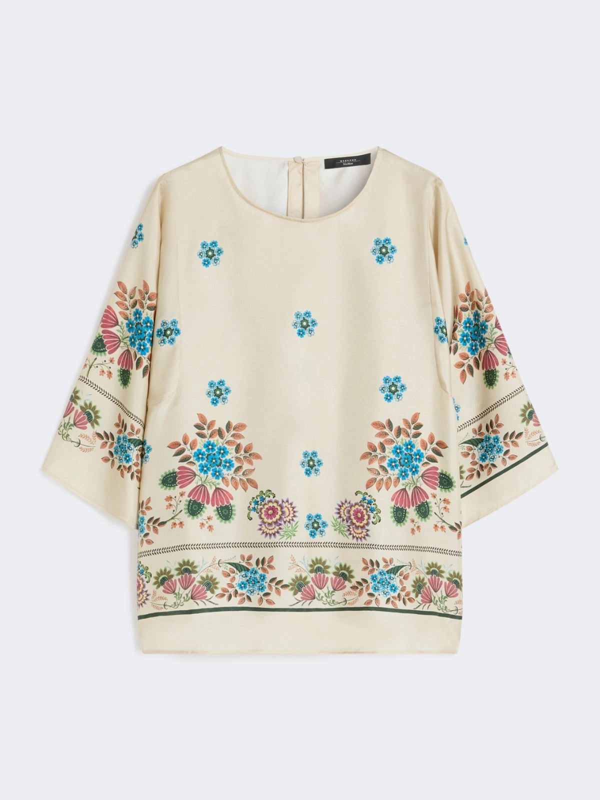 Weekend Maxmara Samba Top in Ivory Flowers