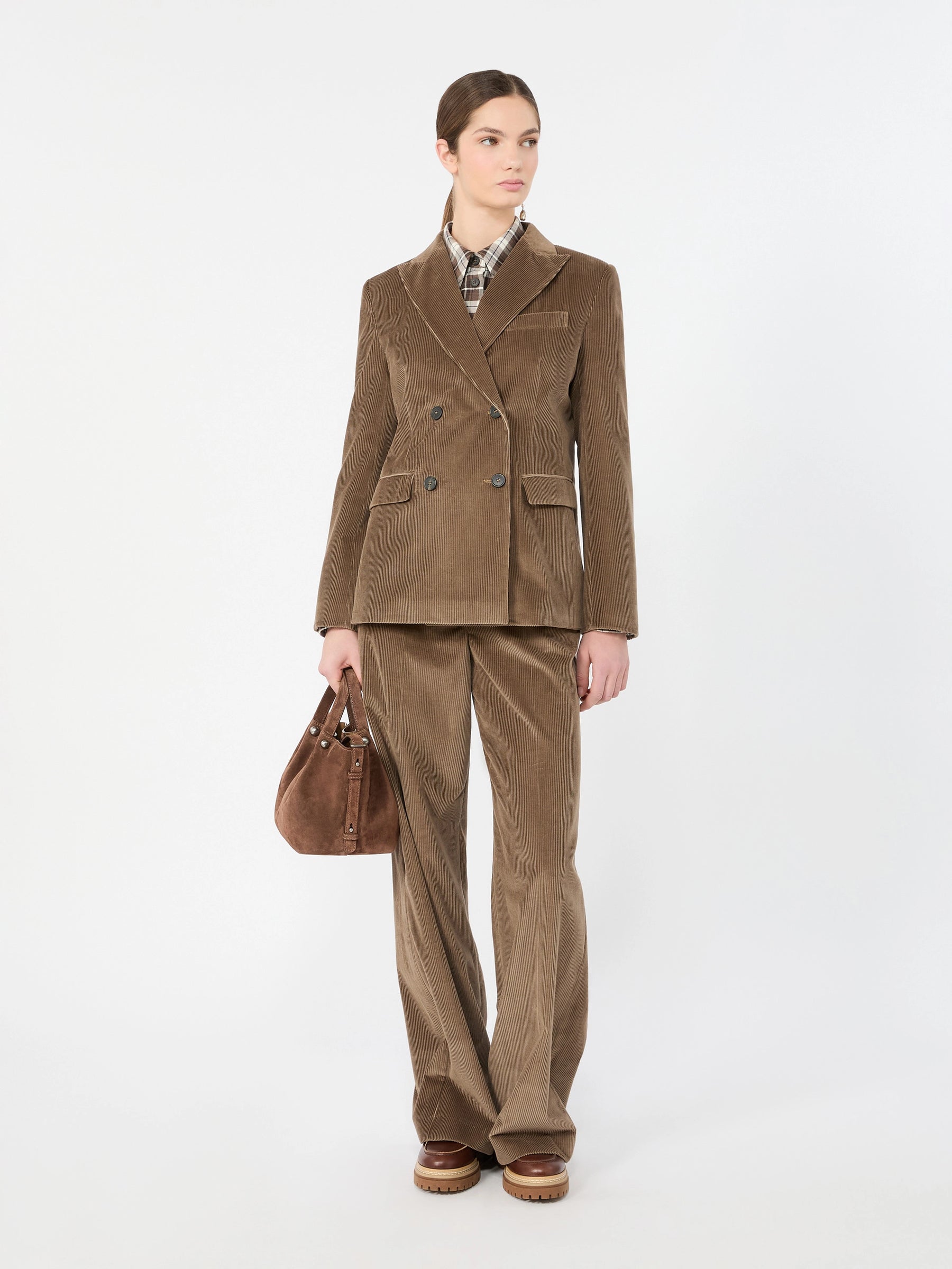 Weekend Maxmara Tania Corduoroy Trousers - Light Brown