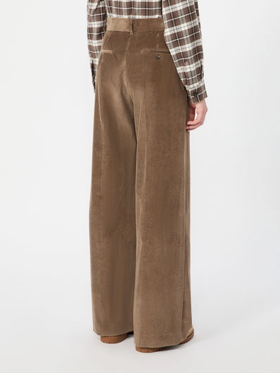 Weekend Maxmara Tania Corduoroy Trousers - Light Brown