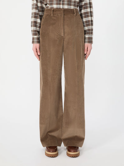 Weekend Maxmara Tania Corduoroy Trousers - Light Brown