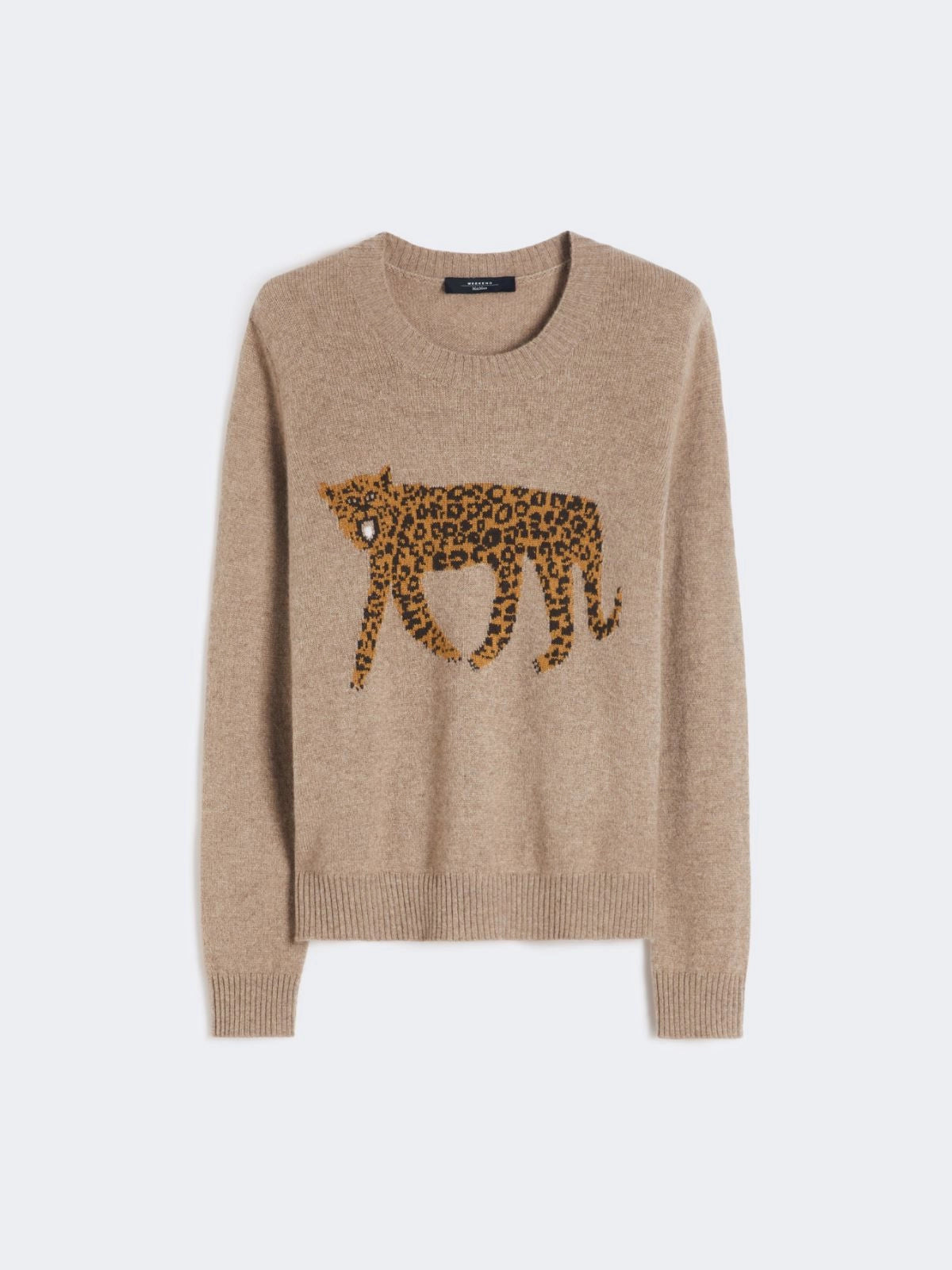 Weekend Maxmara Tunic Intarsia Knit in Turtledove