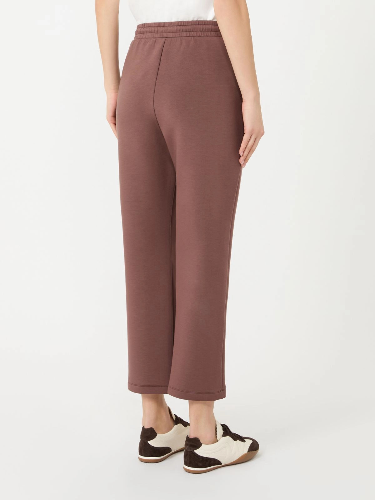 Weekend Maxmara Utopia Trousers in Brown Person wearing brown pants on a white background
