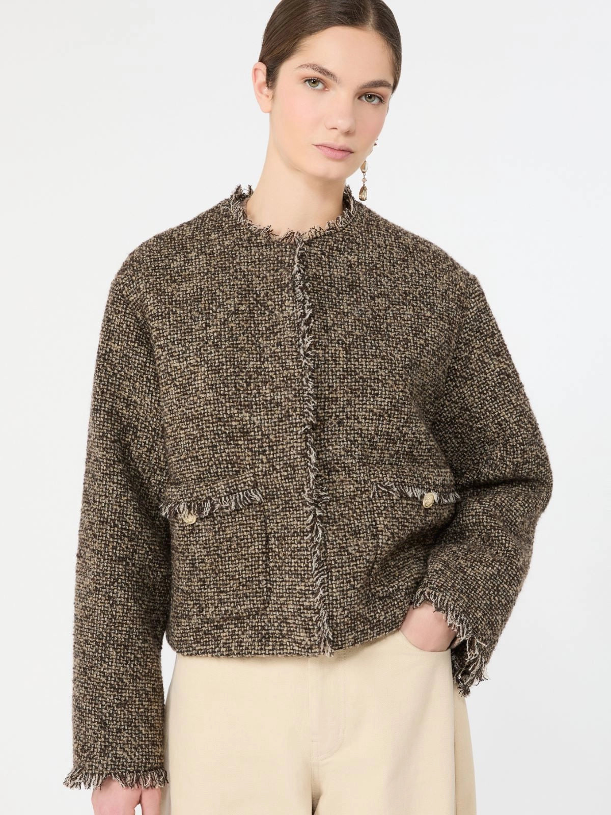 Weekend Maxmara Vento Jacket - Brown Tweed