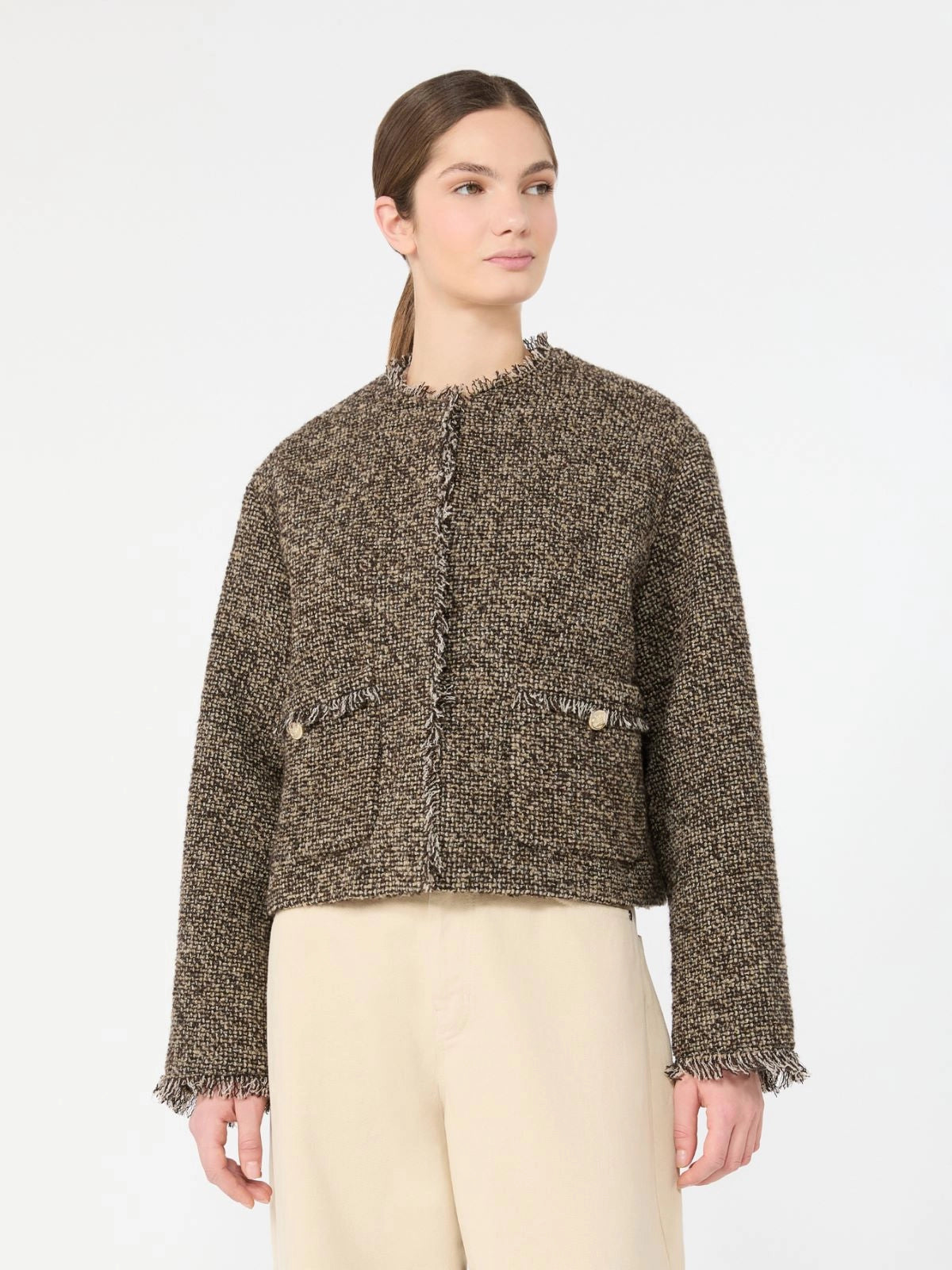 Weekend Maxmara Vento Jacket - Brown Tweed