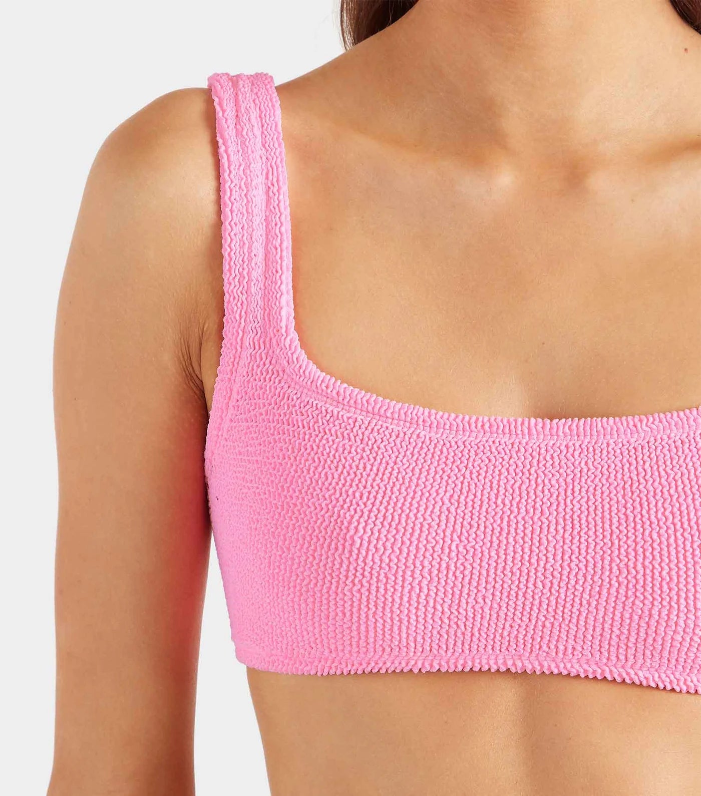 ビキニ Hunza G SS25 Bikini 'Xandra' (XANDRABIKINI BUBBLEGUM) HUNZA G XANDRA BIKINI SET IN BUBBLEGUM – Big Drop NYC