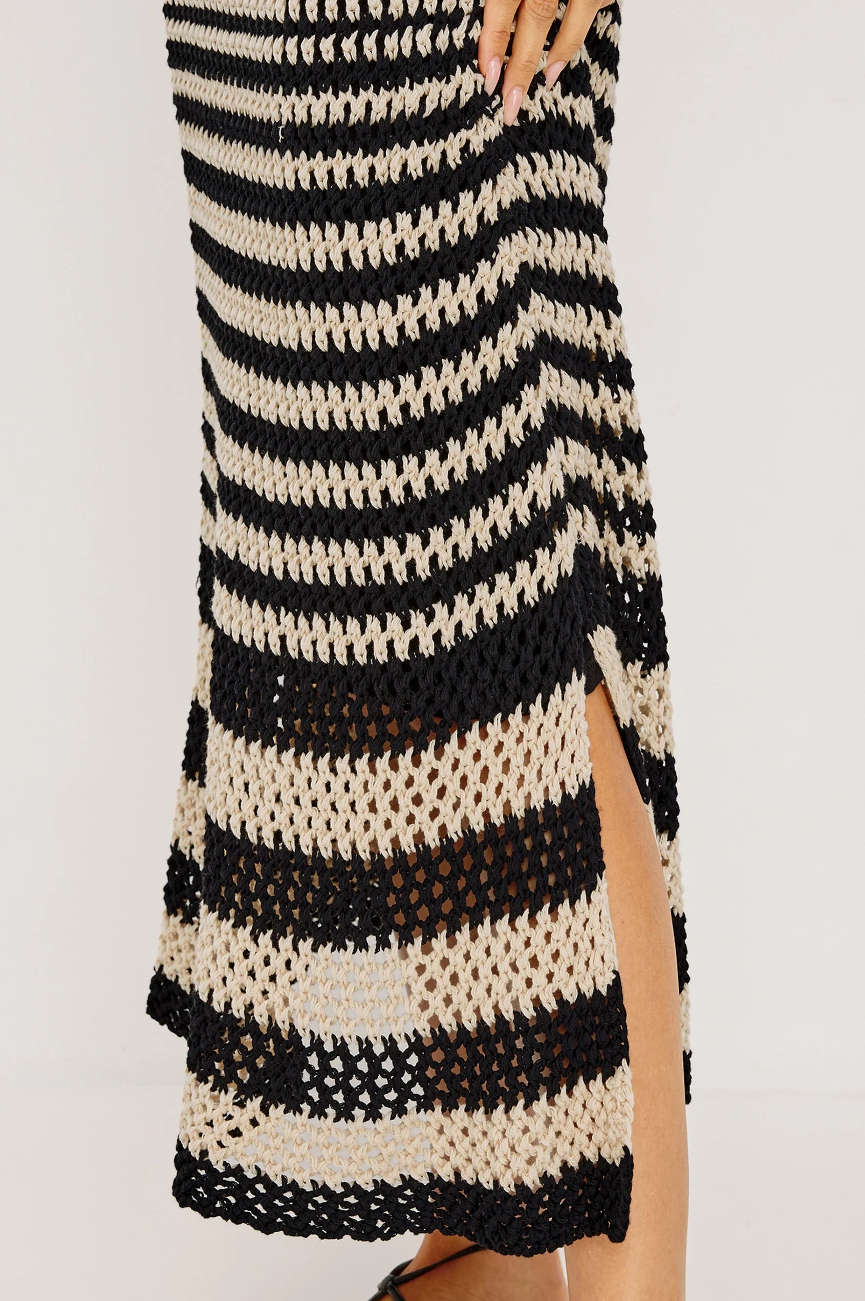 Rails Yvette Dress - Onyx, Ivory Stripe