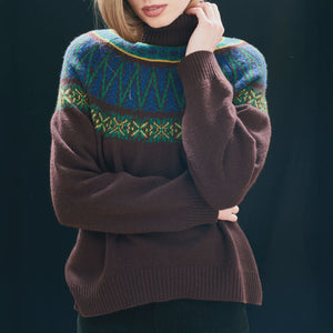 You added <b><u>Jumper1234 Fairisle Roll Collar in Hickory, Violet, Amber</u></b> to your cart.