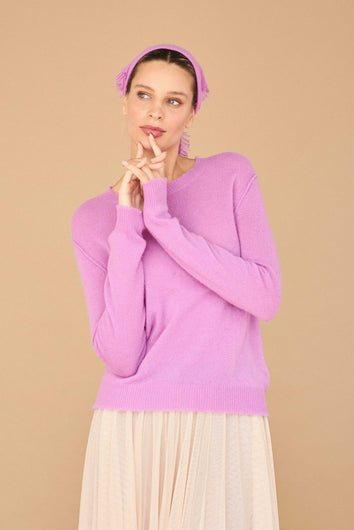 Jumper 1234 Distressed Crew - Misty Purple