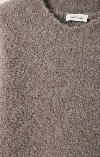 American Vintage Zolly Knit in Taupe Chine