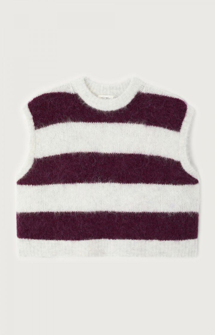 American Vintage Niby SL Knit - Cranberry Stripe