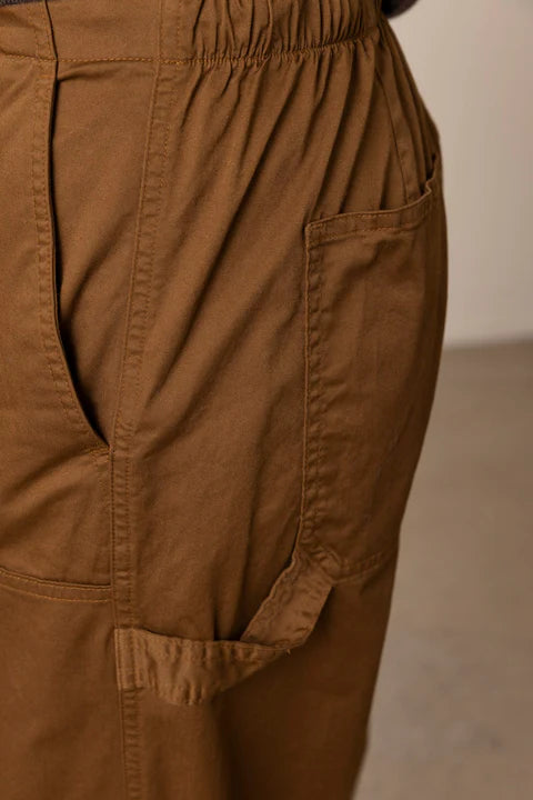 Rag & Bone Jolie Carpenter Pant in Light Brown