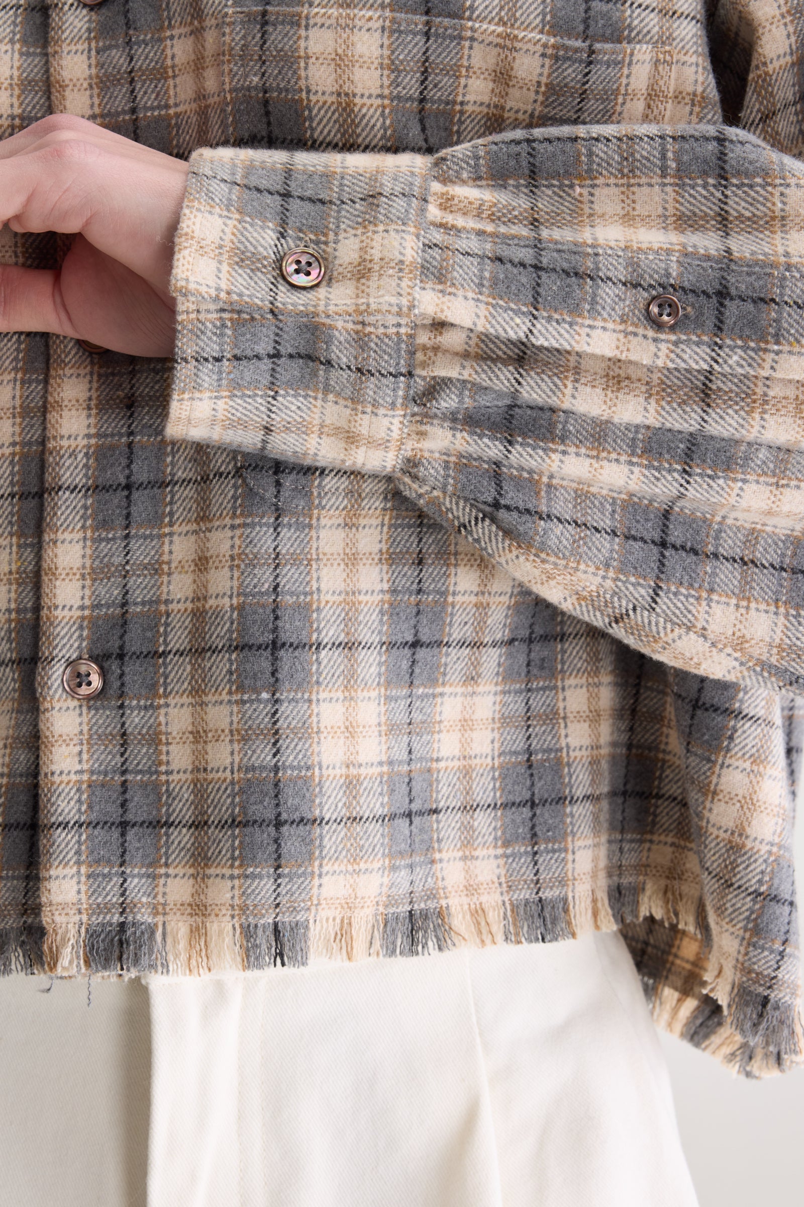 Bellerose Jonnie Check Shirt - Beige