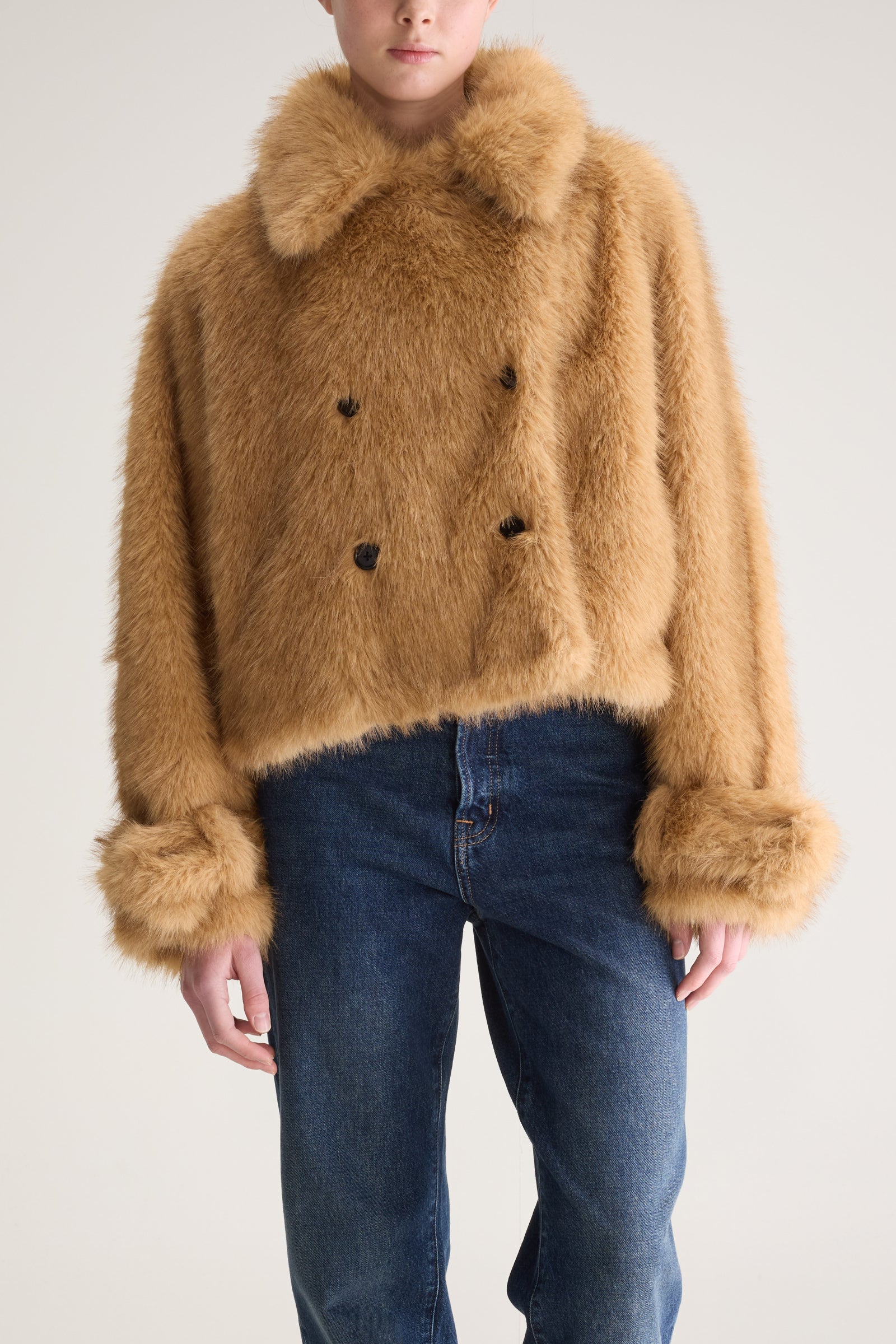 Bellerose Elordi Faux Fur Jacket - Ambre