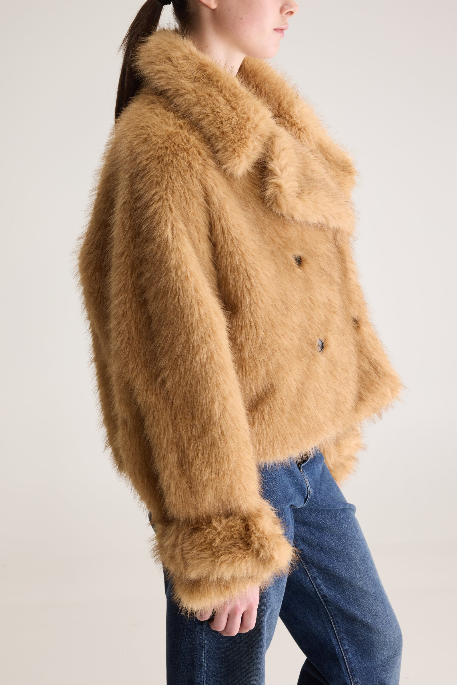 Bellerose Elordi Faux Fur Jacket - Ambre