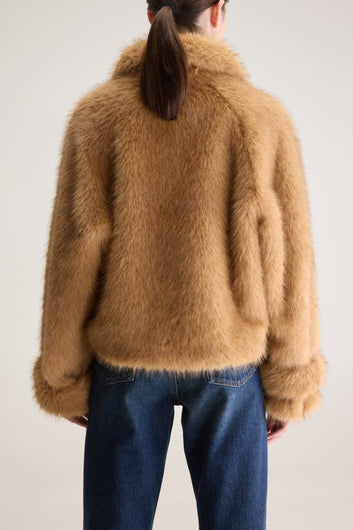 Bellerose Elordi Faux Fur Jacket - Ambre
