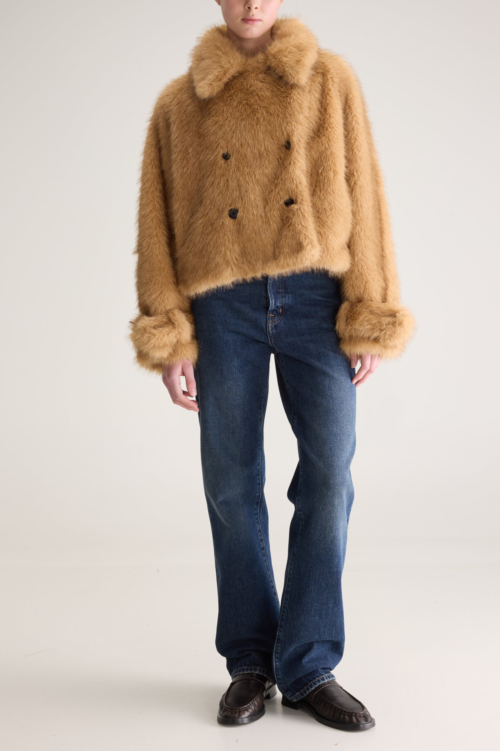 Bellerose Elordi Faux Fur Jacket - Ambre