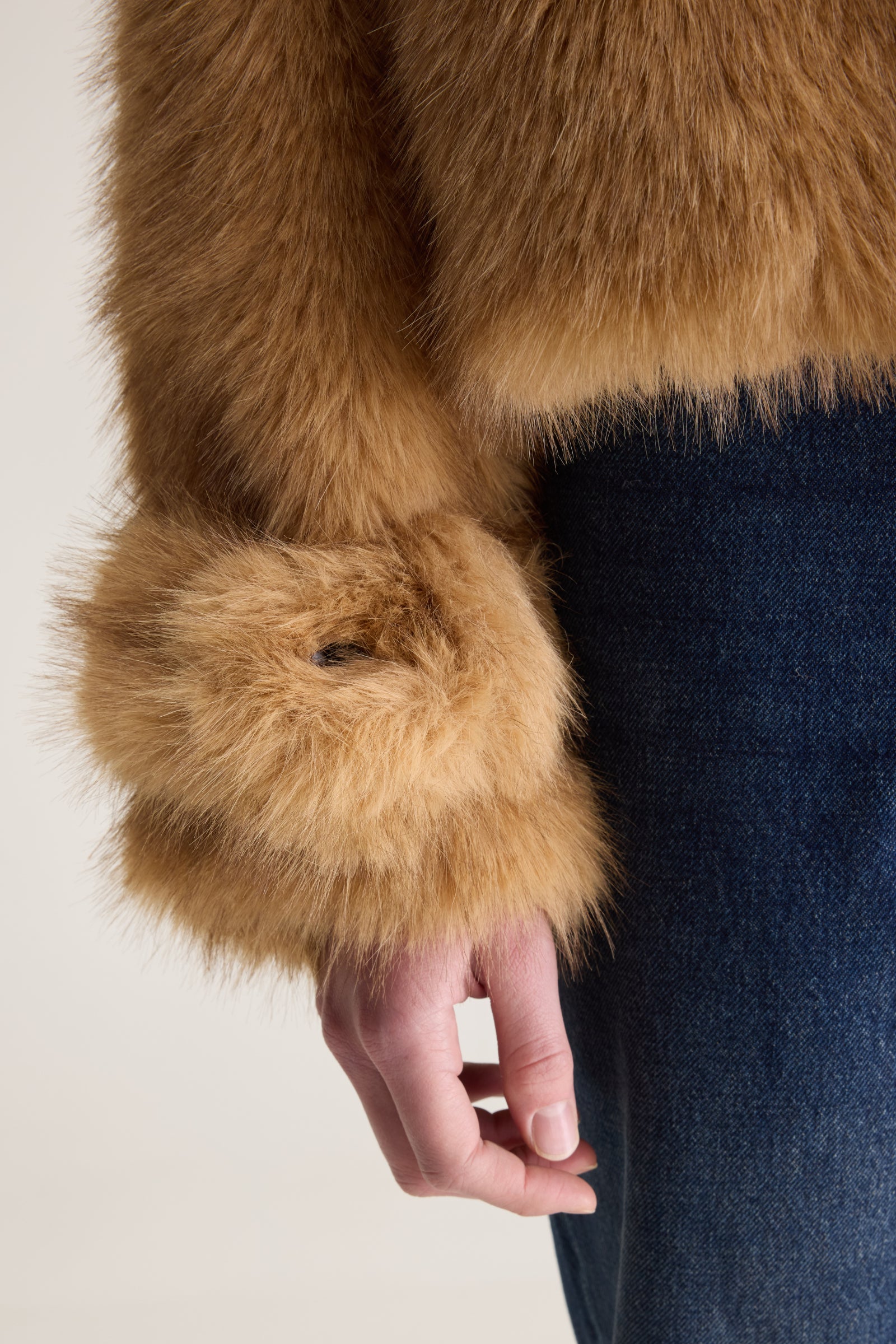 Bellerose Elordi Faux Fur Jacket - Ambre