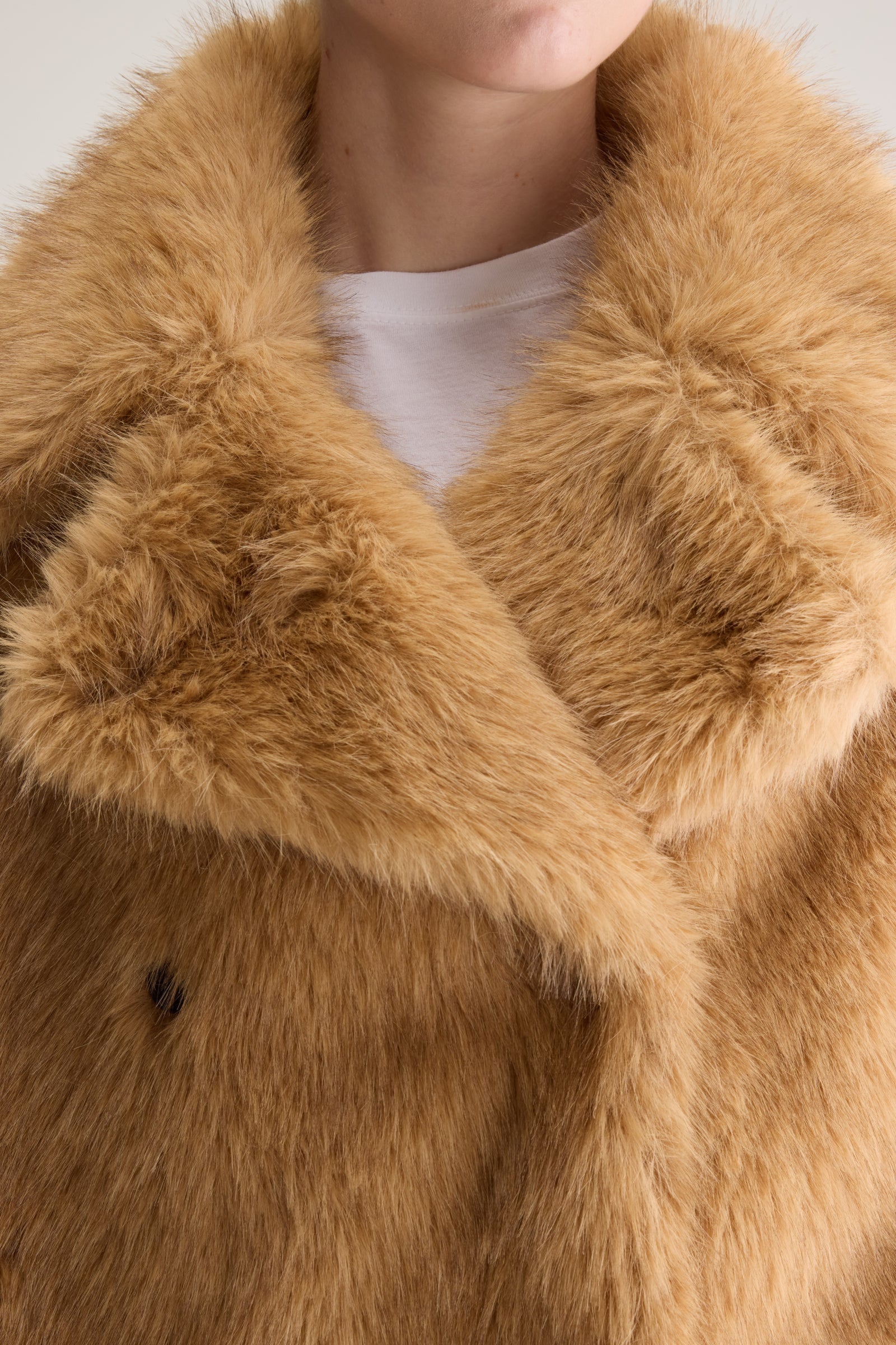 Bellerose Elordi Faux Fur Jacket - Ambre