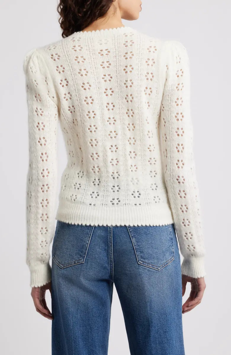 DÔEN Emery Cardigan in Swan