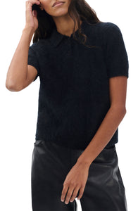 You added <b><u>Rag & Bone Jada Brushed Cashmere SS Polo in Black</u></b> to your cart.