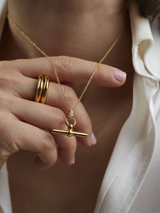 You added <b><u>Tilly Sveaas Small Jewelled T Bar on Gold Trace Chain</u></b> to your cart.