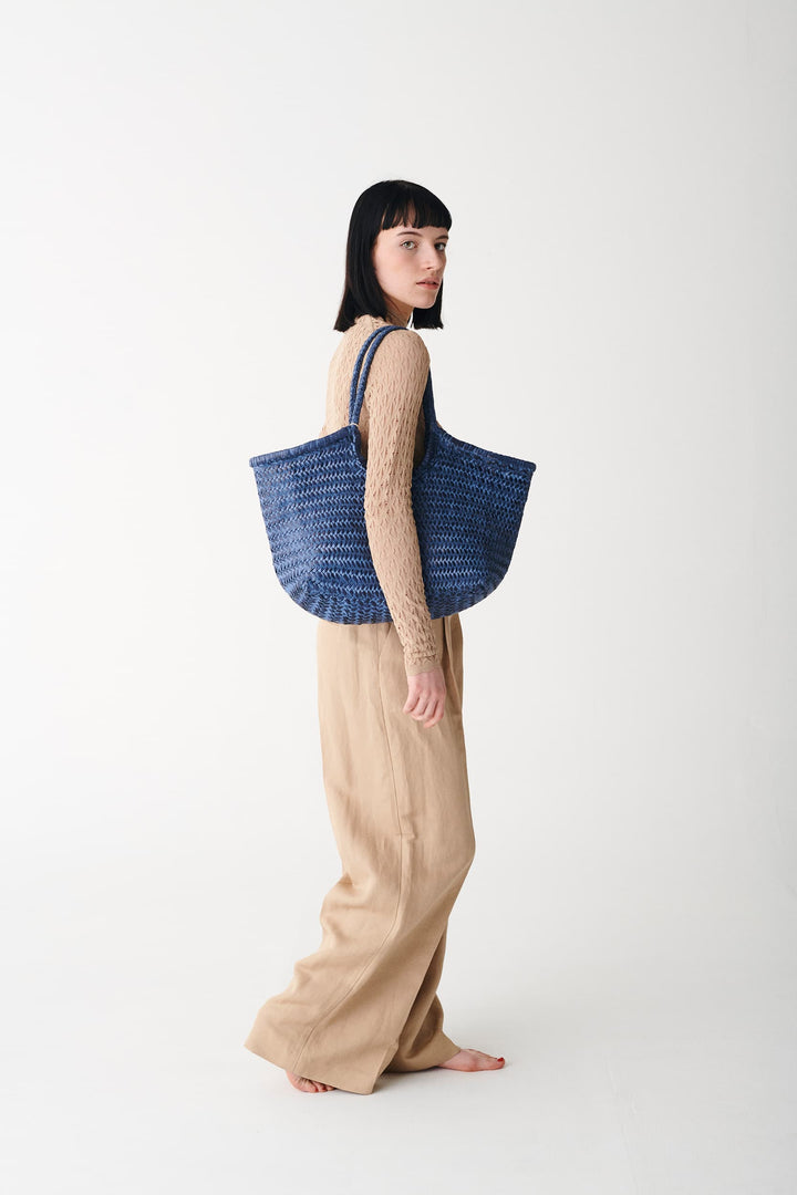 Dragon Diffusion Nantucket Basket Bag in Ocean