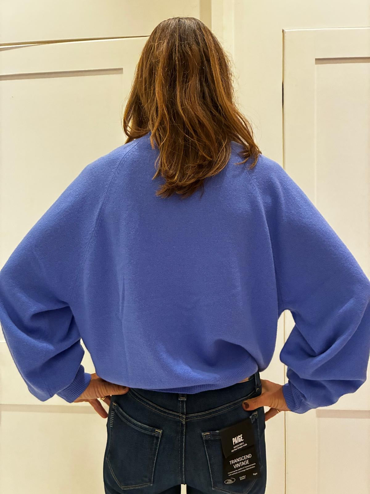 Colorush Courtney Funnel Neck in Tide