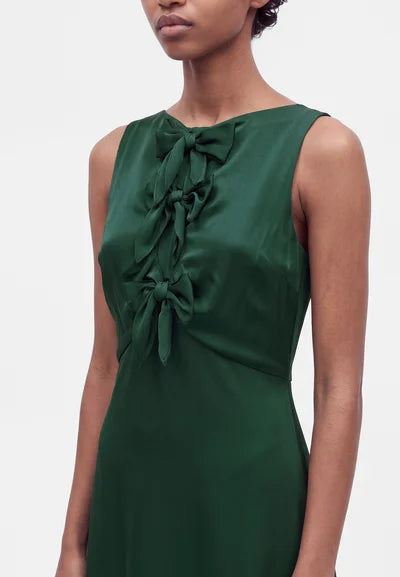 Ralph Lauren Woven A Line Dress -  Forest