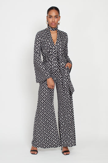 Onjenu Fenn Jumpsuit in Polka Metallic Dot