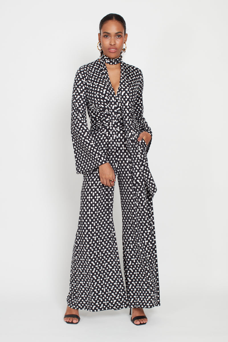 Onjenu Fenn Jumpsuit in Polka Metallic Dot