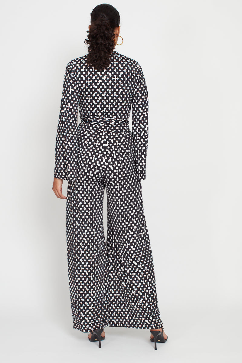 Onjenu Fenn Jumpsuit in Polka Metallic Dot