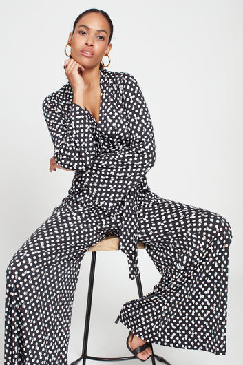 Onjenu Fenn Jumpsuit in Polka Metallic Dot