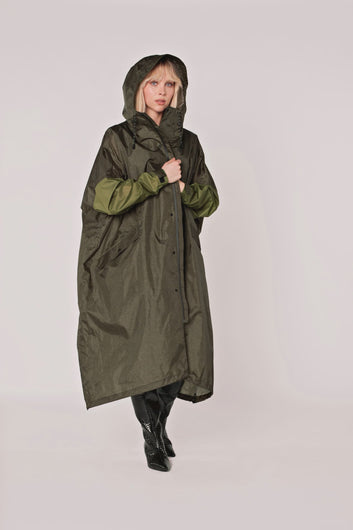 Rainkiss Raincoat in Herringbone