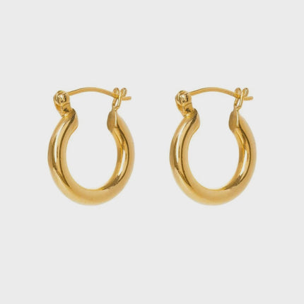Freya Rose Mini Hoops in Gold
