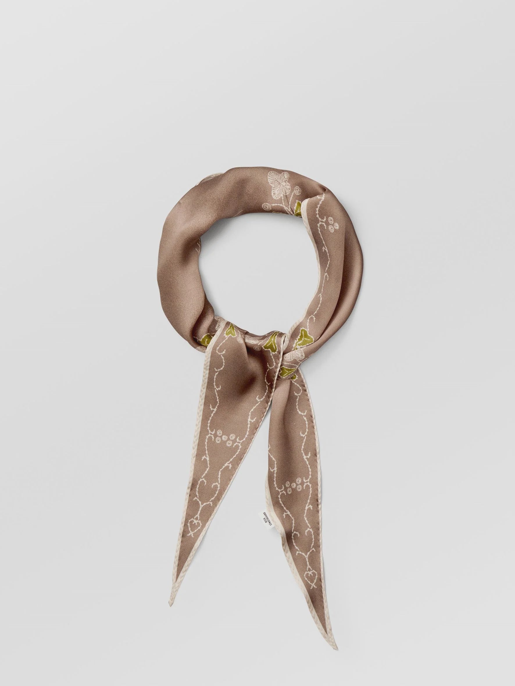 Becksondergaard Brodaria Diamond Scarf in Pine Bark